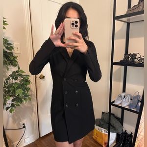 HAVE Tuxedo Suit Black mini dress